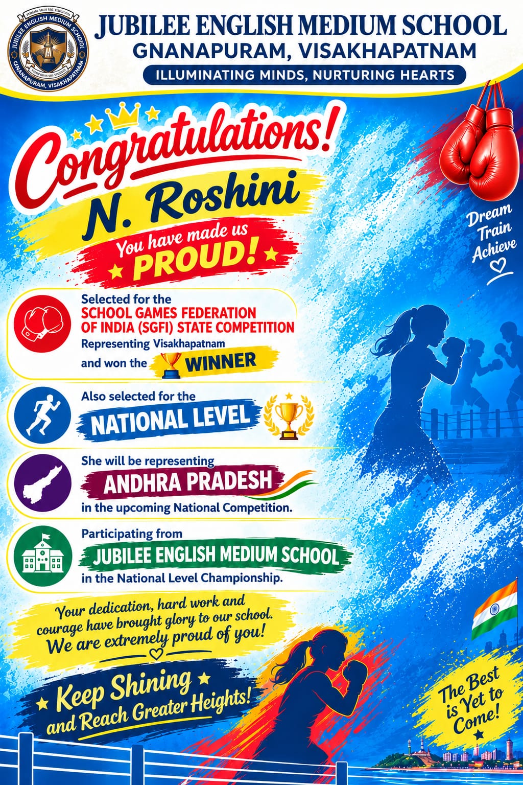 We are proud to share that our school student,Rosh